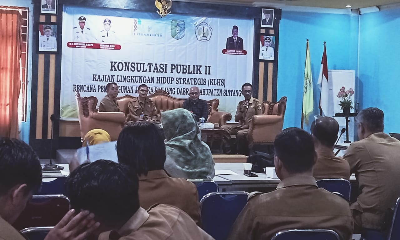 Bappeda Sintang Menggelar Konsultasi Publik II KLHS RPJPD RPJMD