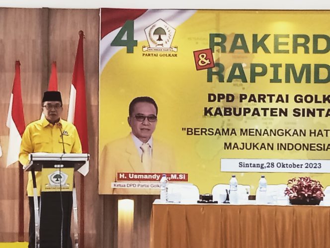 
 Usmandy, Ketua DPD Partai Golkar Kabupaten Sintang