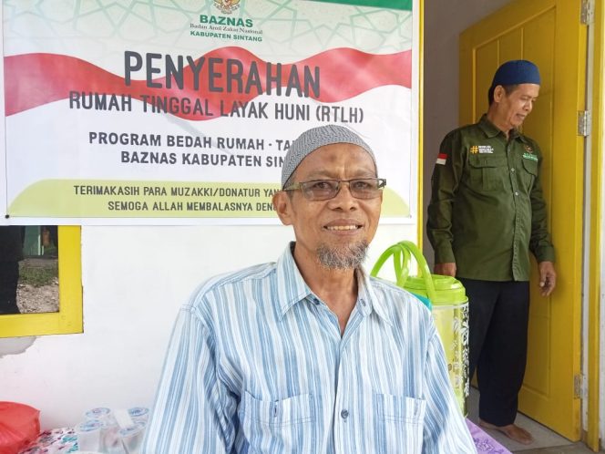 
 Ahwan, Bersyukur Atas Inisiatif Baznas dalam Bedah Rumah Warga